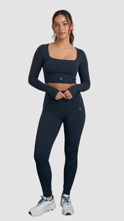 Dynamic Leggings con bolsillos laterales- Midnight Blue