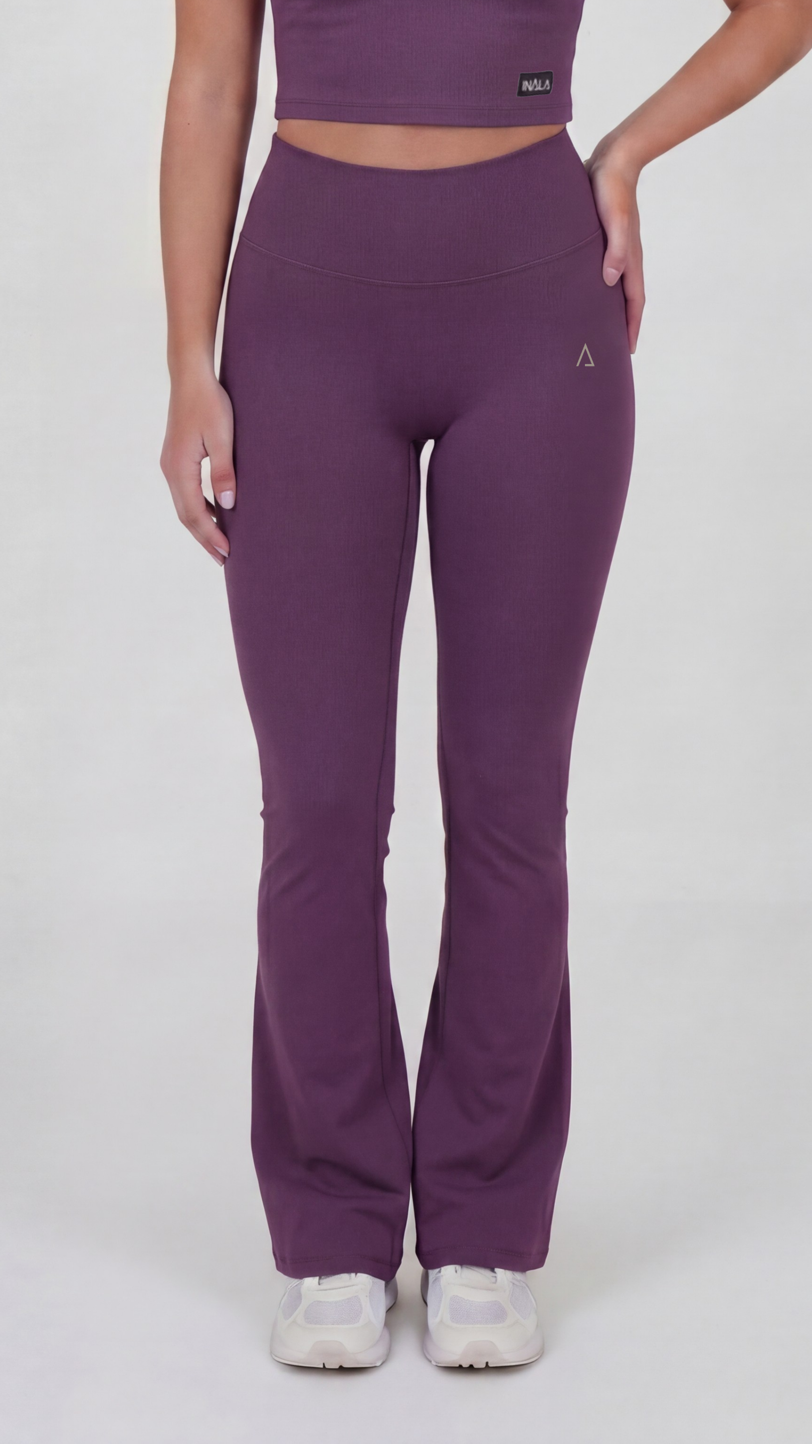 Leggings de basta ancha - Grape