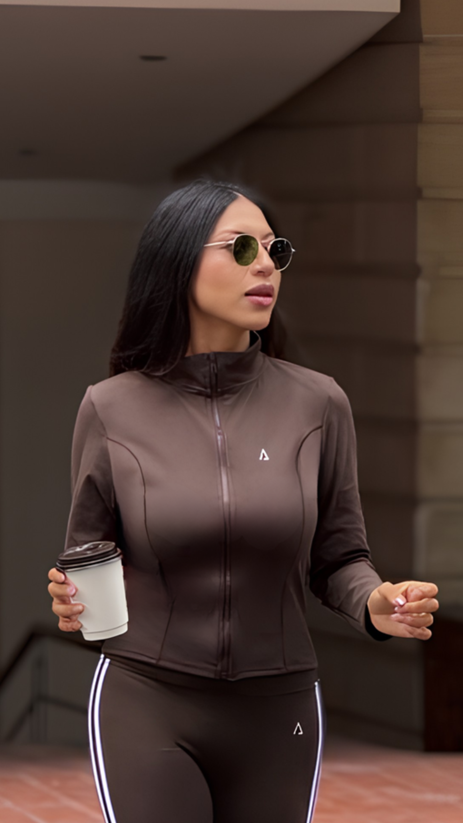 Sculpt Jacket- Dark Brown