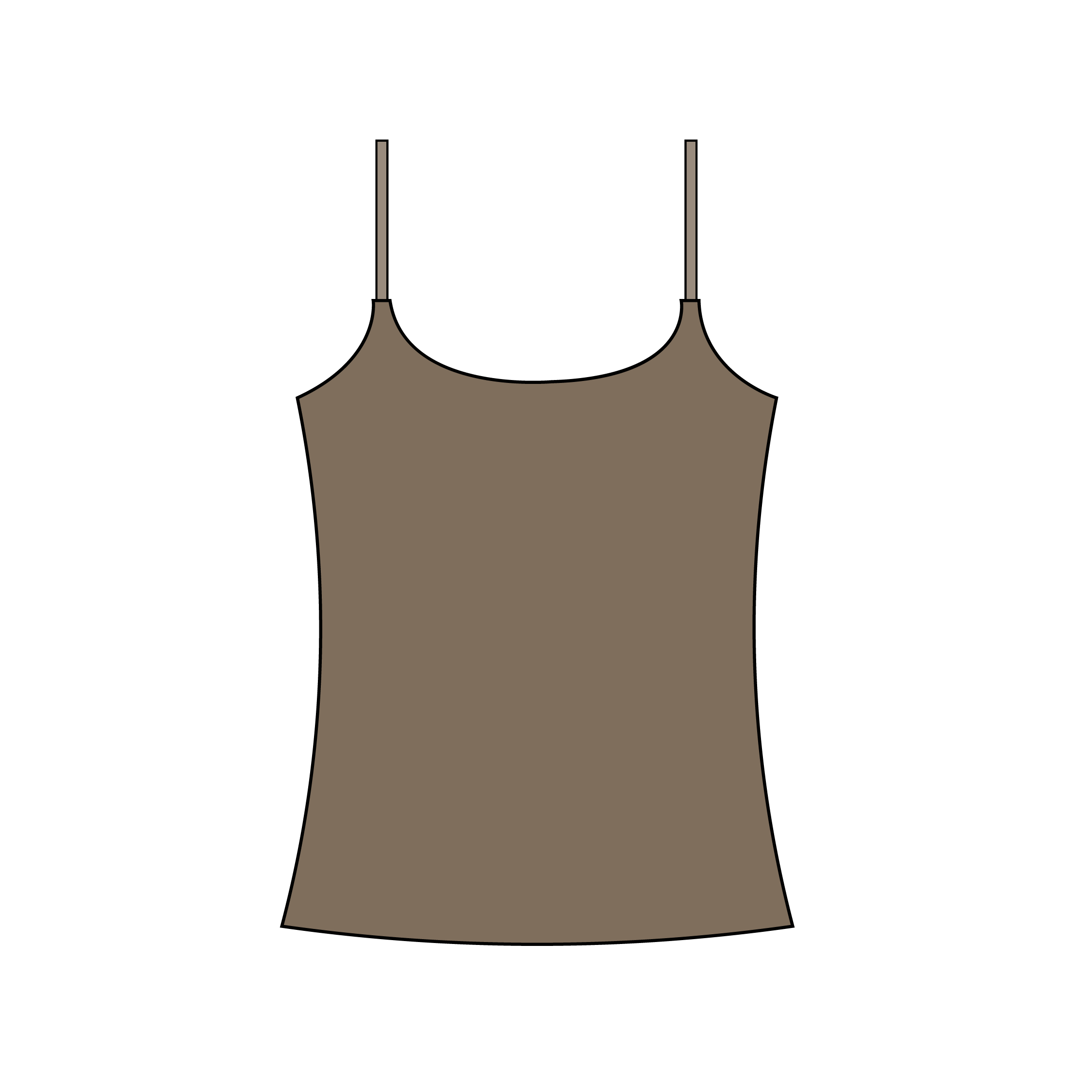 Soft Tank- Deep Taupe